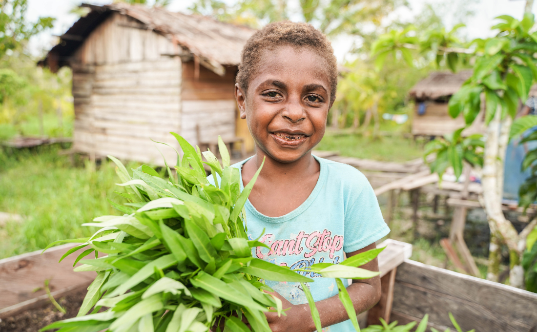 Sarapan Kangkung, Hasil Kebun Apung