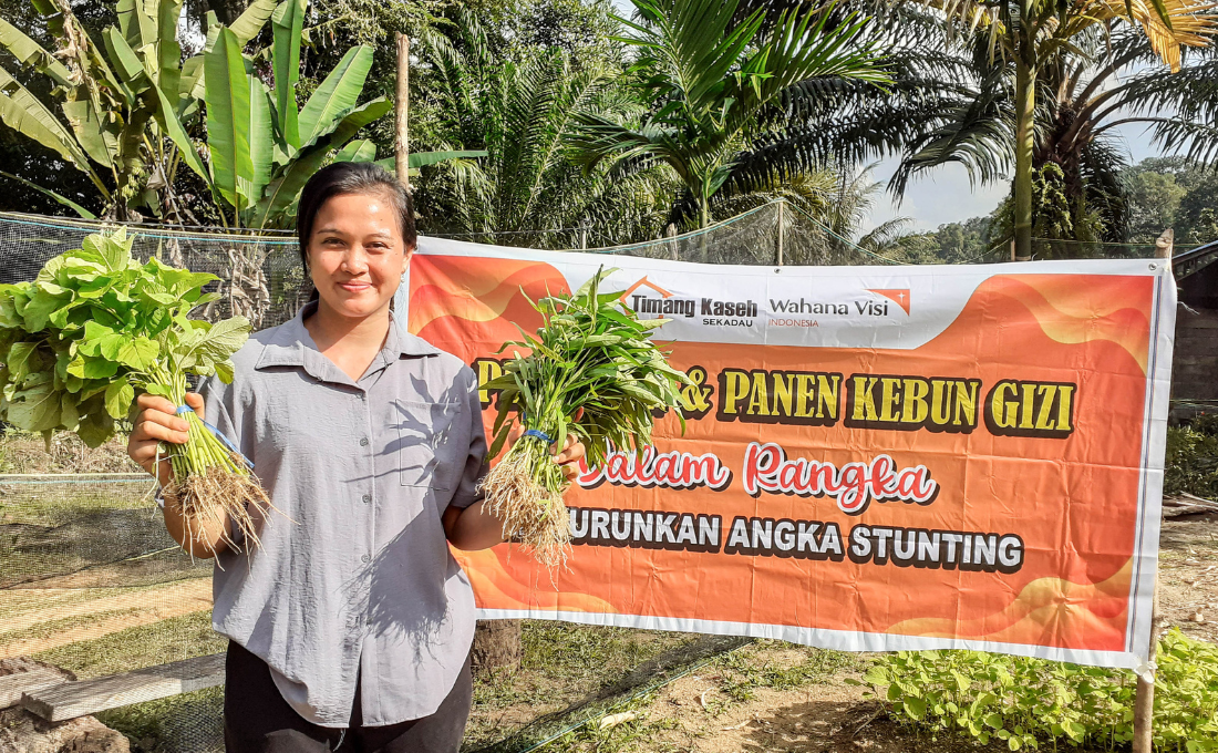 Status Balita Garis Hijau karena Kebun Gizi Desa