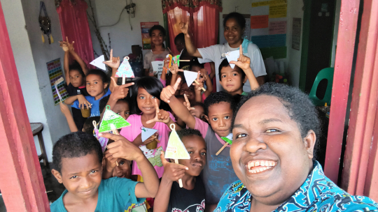 The Joy of Rumah Baca Tutor in Papua 
